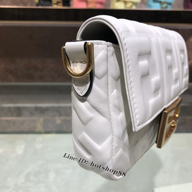 FENDI精品女包 芬迪BAGUETTE羊皮手袋 Fendi 0191s迷你肩背斜挎包 fdzg2522